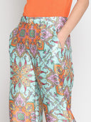 Paisley Print Wide Leg Pants PANTS Gracia Fashion 