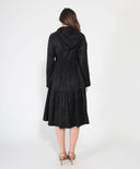 Parachute Gathered Hoodie Dress With Drawstring DRESS Gracia Fashion 