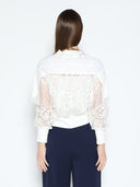 Patchwork Lace Embroidered Zip-Up Jacket JACKET Gracia Fashion 