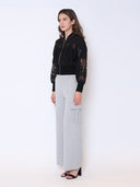 Patchwork Lace Embroidered Zip-Up Jacket JACKET Gracia Fashion 