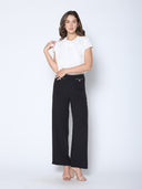 Pearl Embellished Neckline Short Sleeve Top TOP Gracia Fashion 