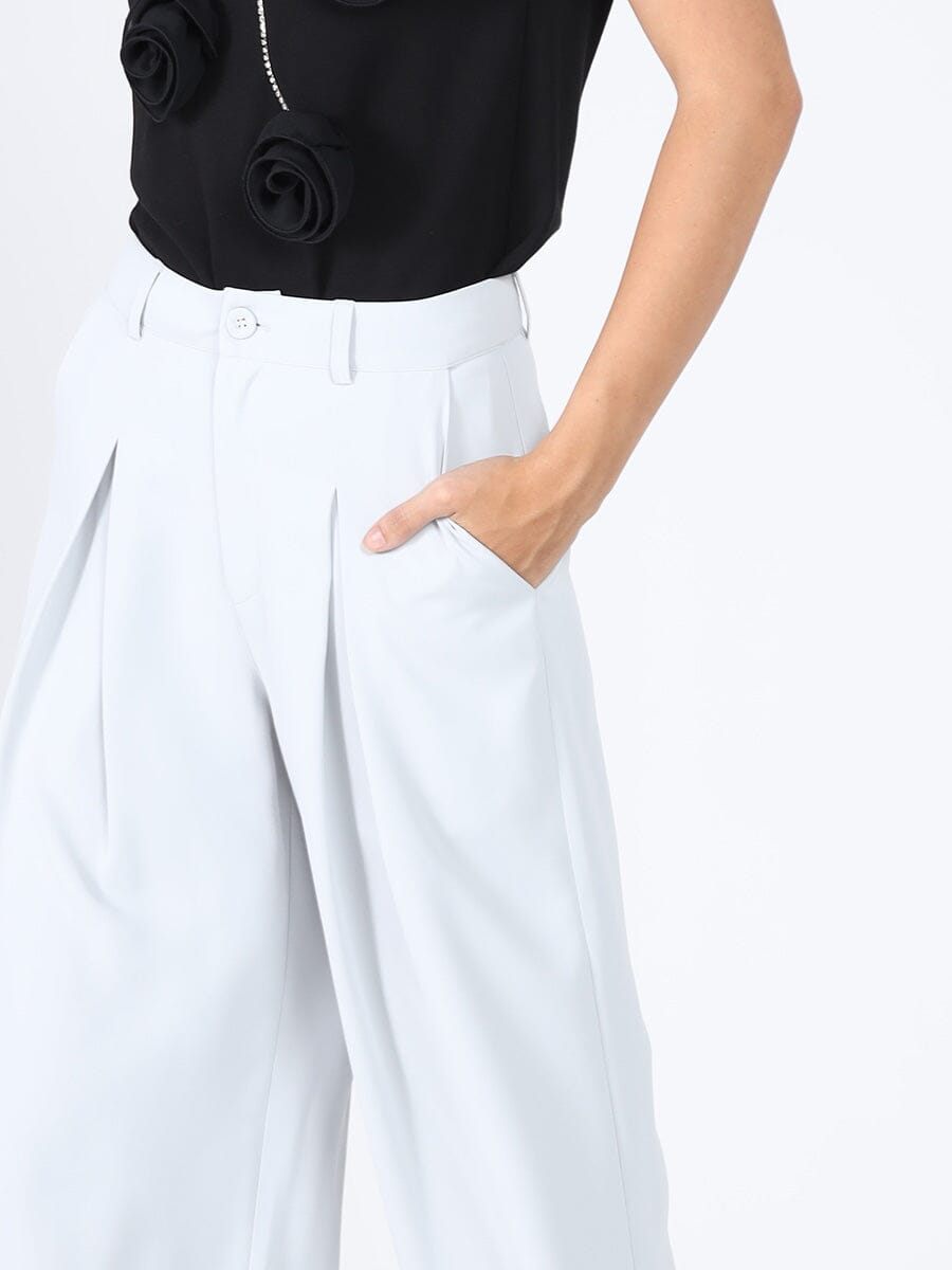 Pleated Wide Leg Pants PANTS Gracia Fashion 