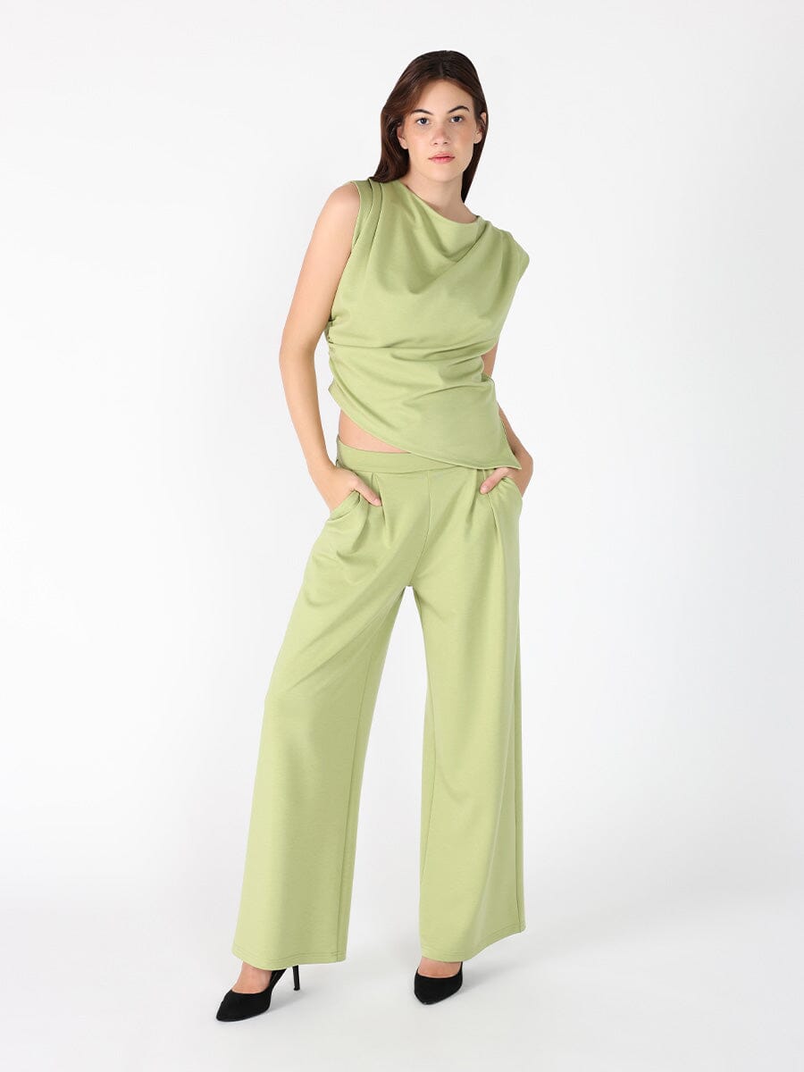 Pleated Wide Leg Pants PANTS Gracia Fashion 