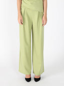 Pleated Wide Leg Pants PANTS Gracia Fashion SAGE S 