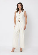 Pleated Wide Leg Pants With Belt PANTS Gracia Fashion 