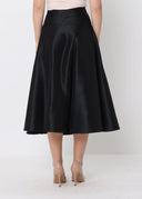 Pleats Detail A-Line Midi Length Skirt SKIRT Gracia Fashion 