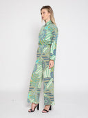 Print Long Sleeve Set Top TOP Gracia Fashion 