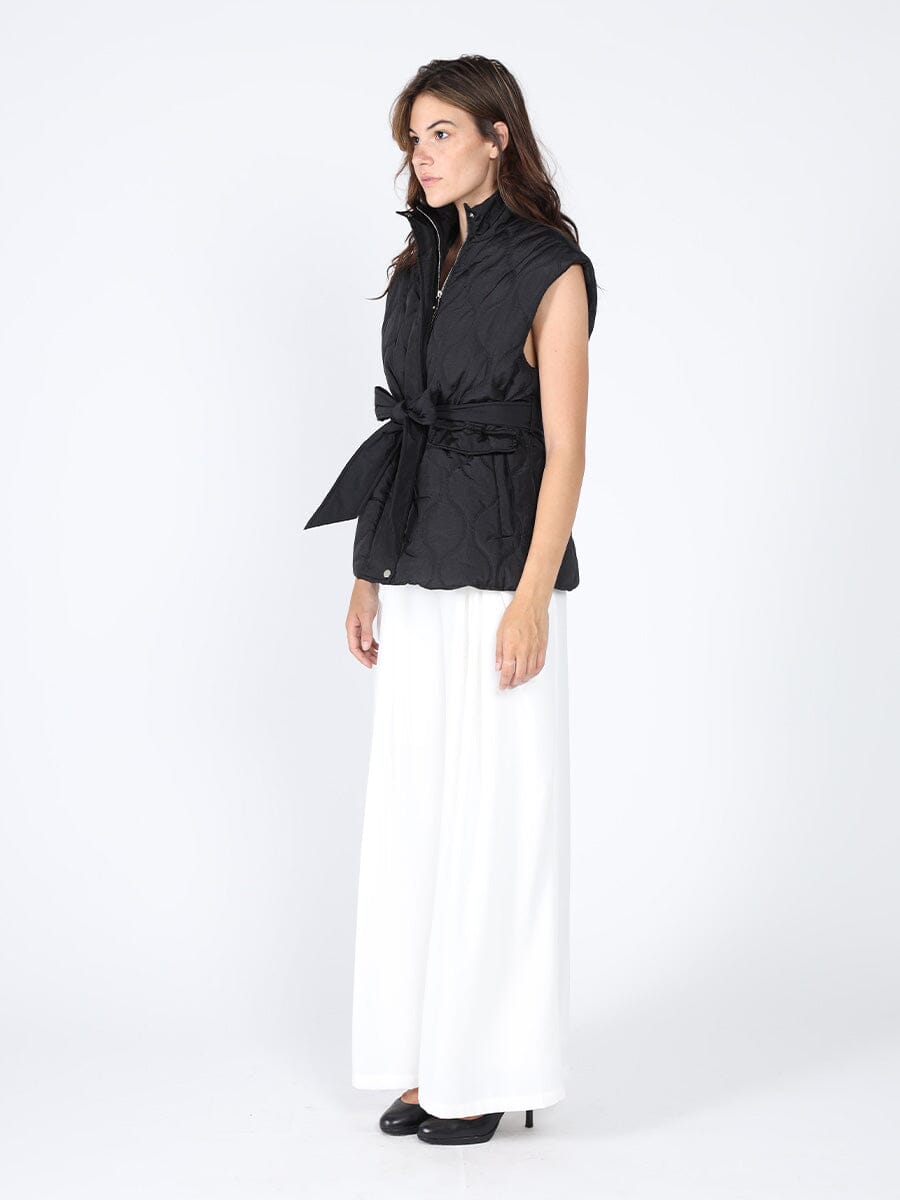 Puffer Sleeveless Stand Collar Vest Jacket JACKET Gracia Fashion 