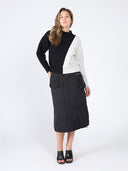 Quilted Cargo Skirt SKIRT Gracia Fashion 