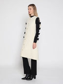 Quilted Sleeveless Long Vest JACKET Gracia Fashion 