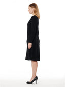 Ribbed Top Layered with Pleated Underdress DRESS Gracia Fashion 