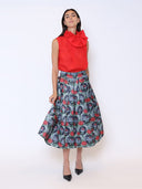 Ribbon Bow Sleeveless Organza Top TOP Gracia Fashion 