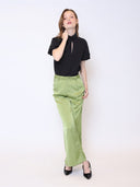 Rose Detail Puff Sleeve Top TOP Gracia Fashion 