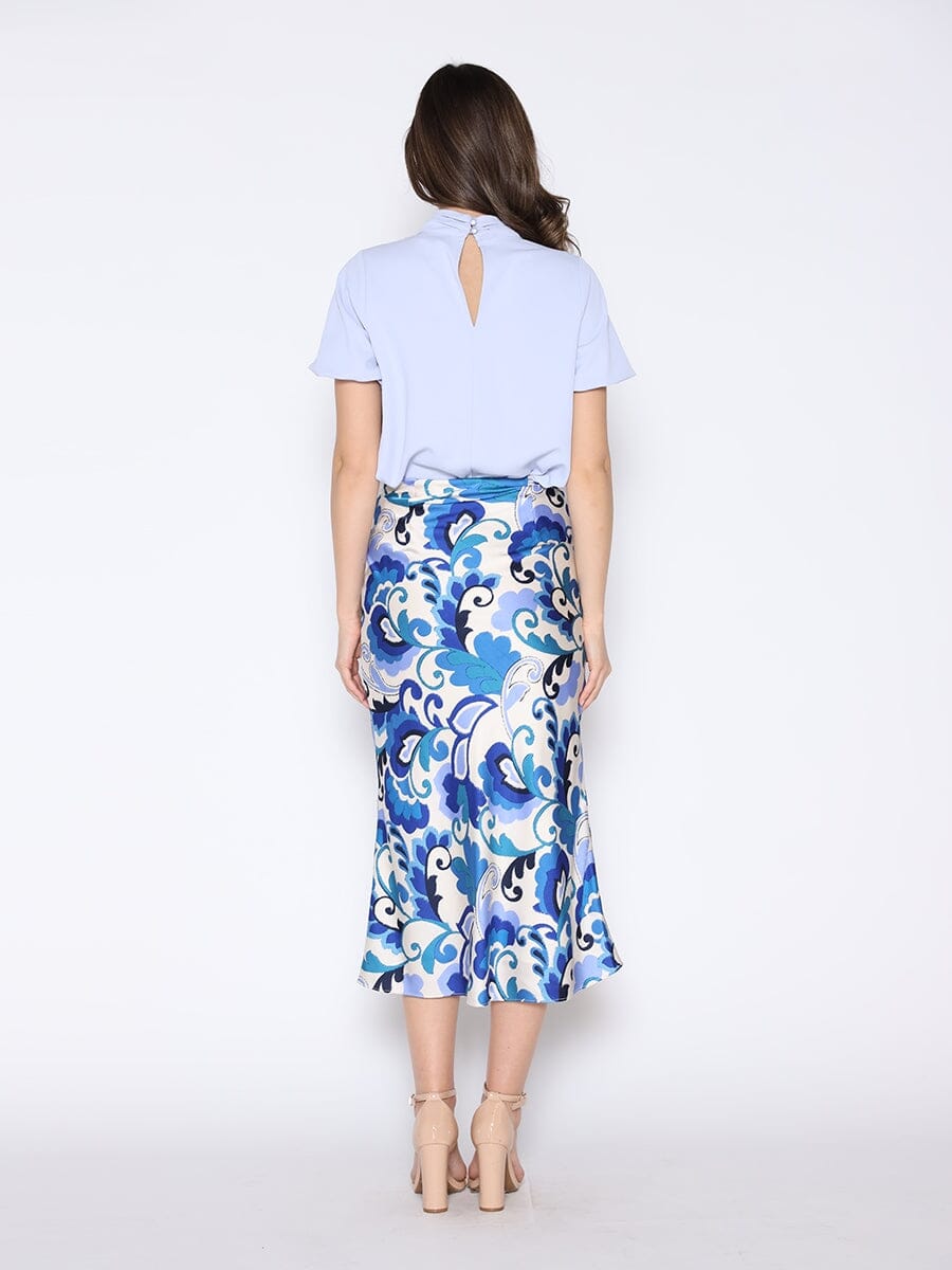 Rose Detail Puff Sleeve Top TOP Gracia Fashion 