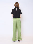 Rose Detail Puff Sleeve Top TOP Gracia Fashion 