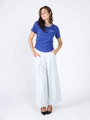 Round Neck Lace & Pocket T-Shirt TOP Gracia Fashion 