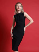 Round Neck Sleeveless Bodycon Bandage Dress DRESS Gracia Fashion 