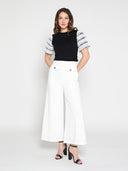Round Neckline Tiered Short Sleeve Top TOP Gracia Fashion 