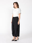 Round Neckline Tiered Short Sleeve Top TOP Gracia Fashion 