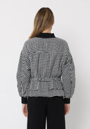 Ruffle Button Design Jacket TOP Gracia Fashion 