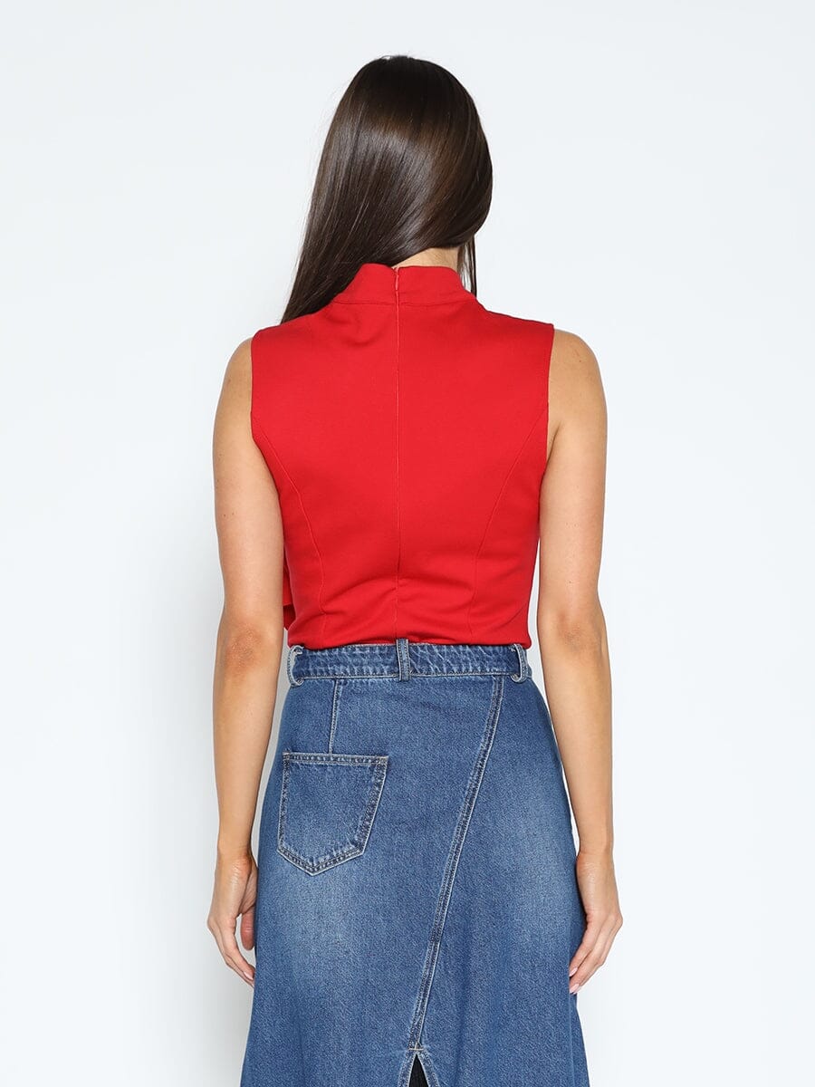 Ruffle Flower Detail Tank Top TOP Gracia Fashion 