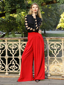 Ruffle long sleeve high neck top TOP Gracia Fashion 