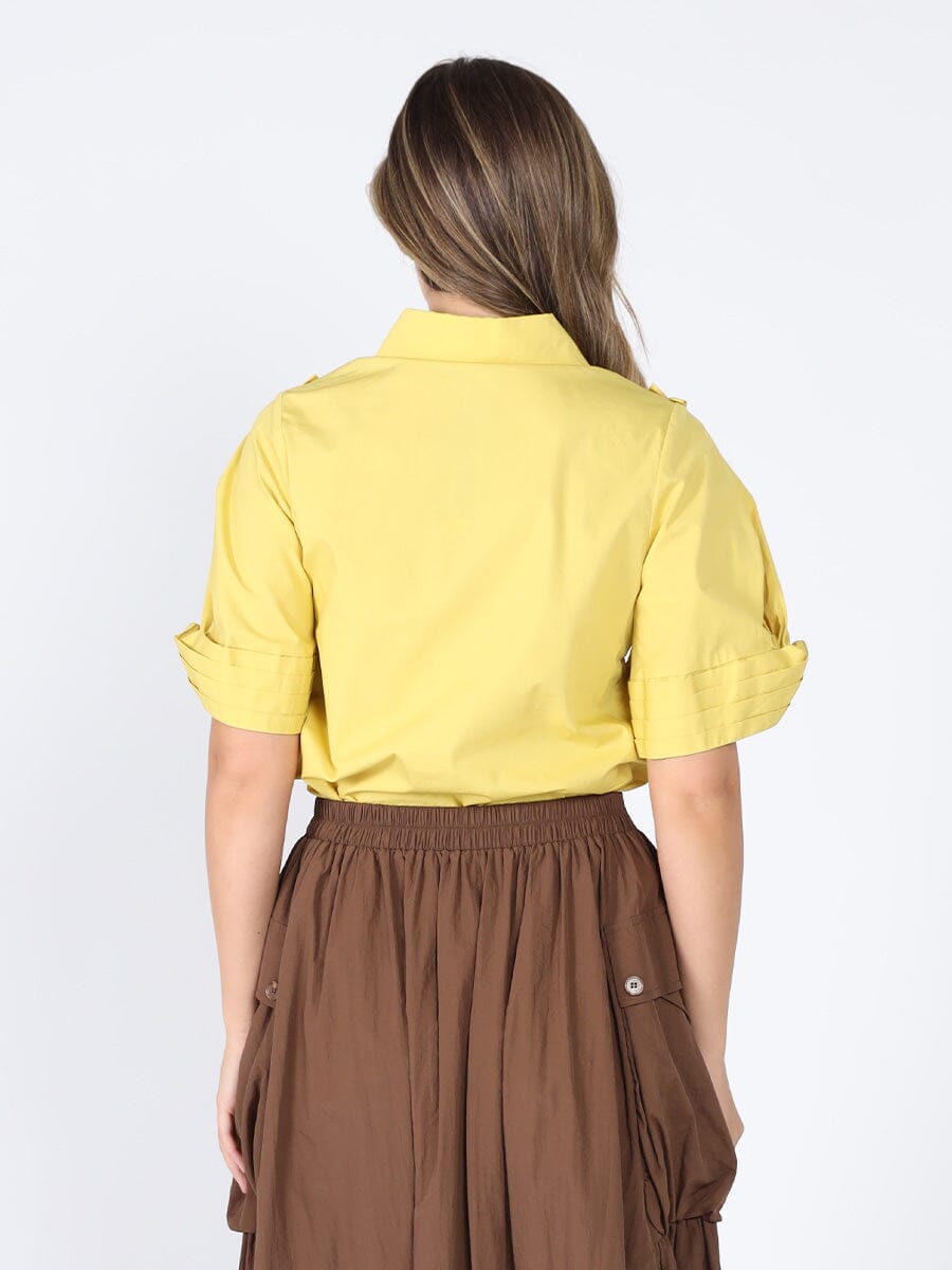 Ruffled work shirt TOP Gracia Fashion 