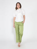 Satin Wide Leg Dress Pants PANTS Gracia Fashion 