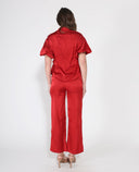 Satin Wide Leg Dress Pants PANTS Gracia Fashion 