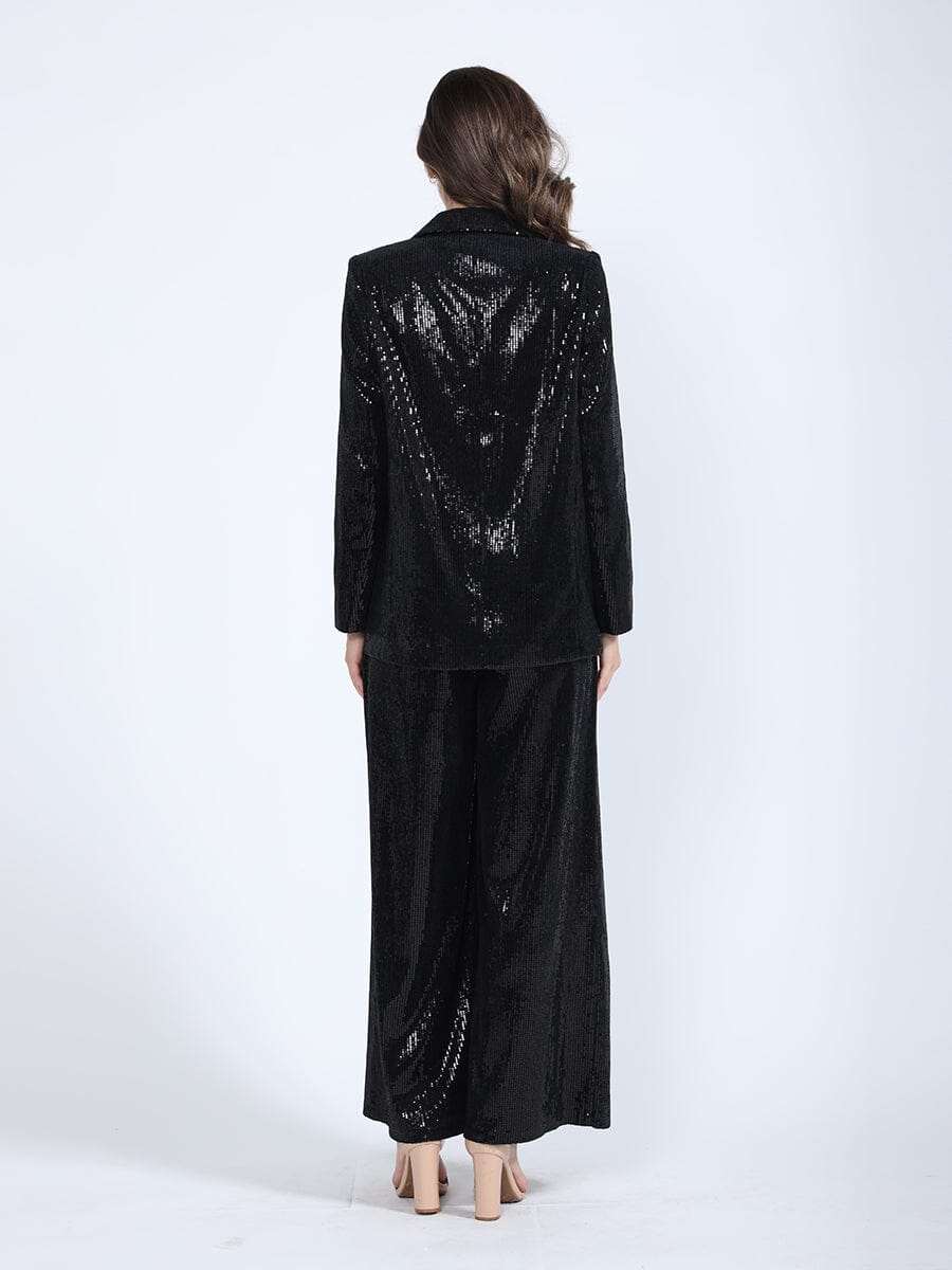 Sequin Embellished Blazer JACKET Gracia Fashion 