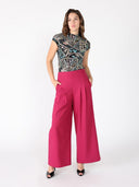 Sequin Stitched Front Cap Sleeve Mock Neck Top TOP Gracia Fashion 