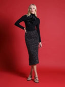 Sequined Midi Pencil Skirt SKIRT Gracia Fashion 