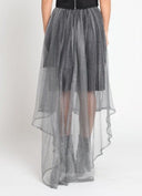 Shiny Mesh Full Skirt SKIRT Gracia Fashion 