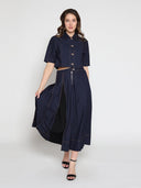 Short Sleeve Button Down Collared Crop Jacket JACKET Gracia Fashion 