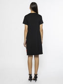 Short Sleeve Dress with Side Zipper Print Pleats DRESS Gracia Fashion 