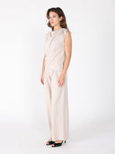 Shoulder Gathered Drape Bottom Top TOP Gracia Fashion 