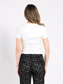 Side Drape T-shirt TOP Gracia Fashion 