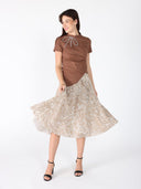 Side Drape T-shirt TOP Gracia Fashion 