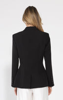 Side ruffle bow front open coat JACKET Gracia Fashion 
