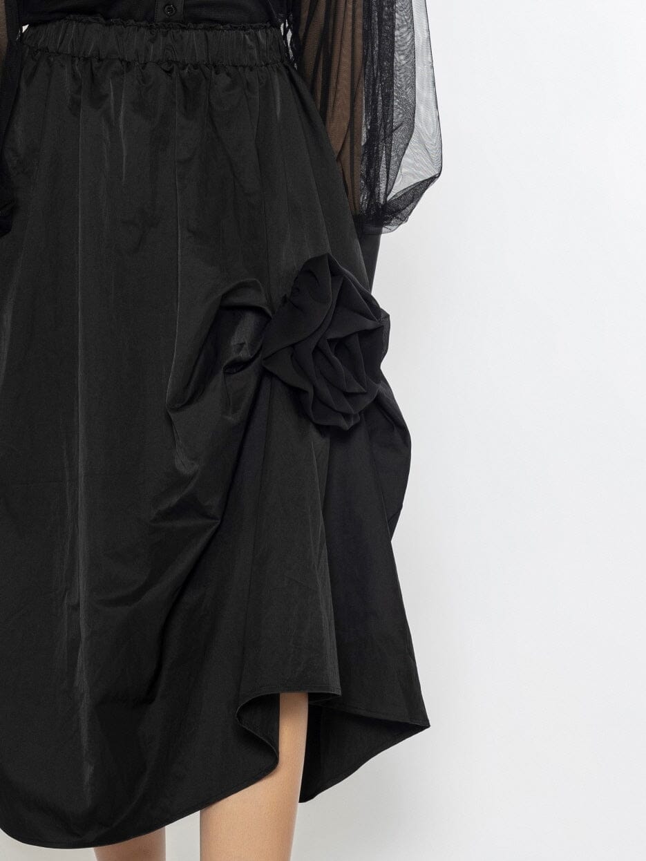 Side Trim Detail Gather Skirt – Gracia Fashion