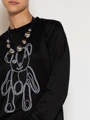 Silver Ball Ribbon Necklace OTHER Gracia Fashion NAVY ONE 