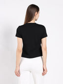 Sleeveless Flower Applique Sharp Asymmetrical Top TOP Gracia Fashion 