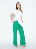 Sleeveless Flower Applique Sharp Asymmetrical Top TOP Gracia Fashion 