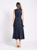 Sleeveless Long Dress With Belt DRESS Gracia Fashion 
