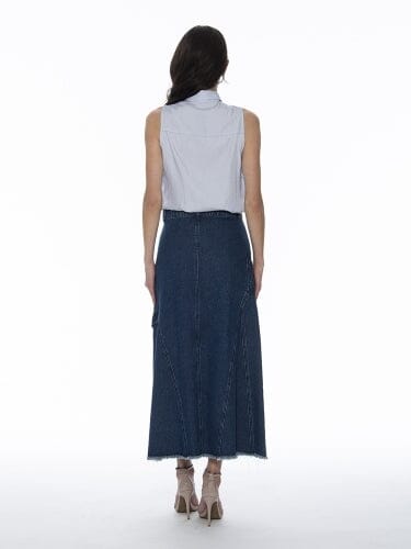 Sleeveless Rupple Front Top TOP Gracia Fashion 