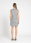 Sleeveless Sequin Embellished Dress DRESS Gracia Fashion 