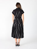 Sleeveless Shirt Collar Belt Dress DRESS Gracia Fashion 