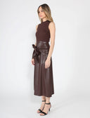 Sleeveless Tie Detail Front Midi-Dress DRESS Gracia Fashion 