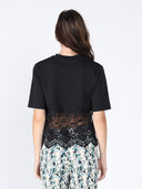 Solid bottom lace tshirt TOP Gracia Fashion 