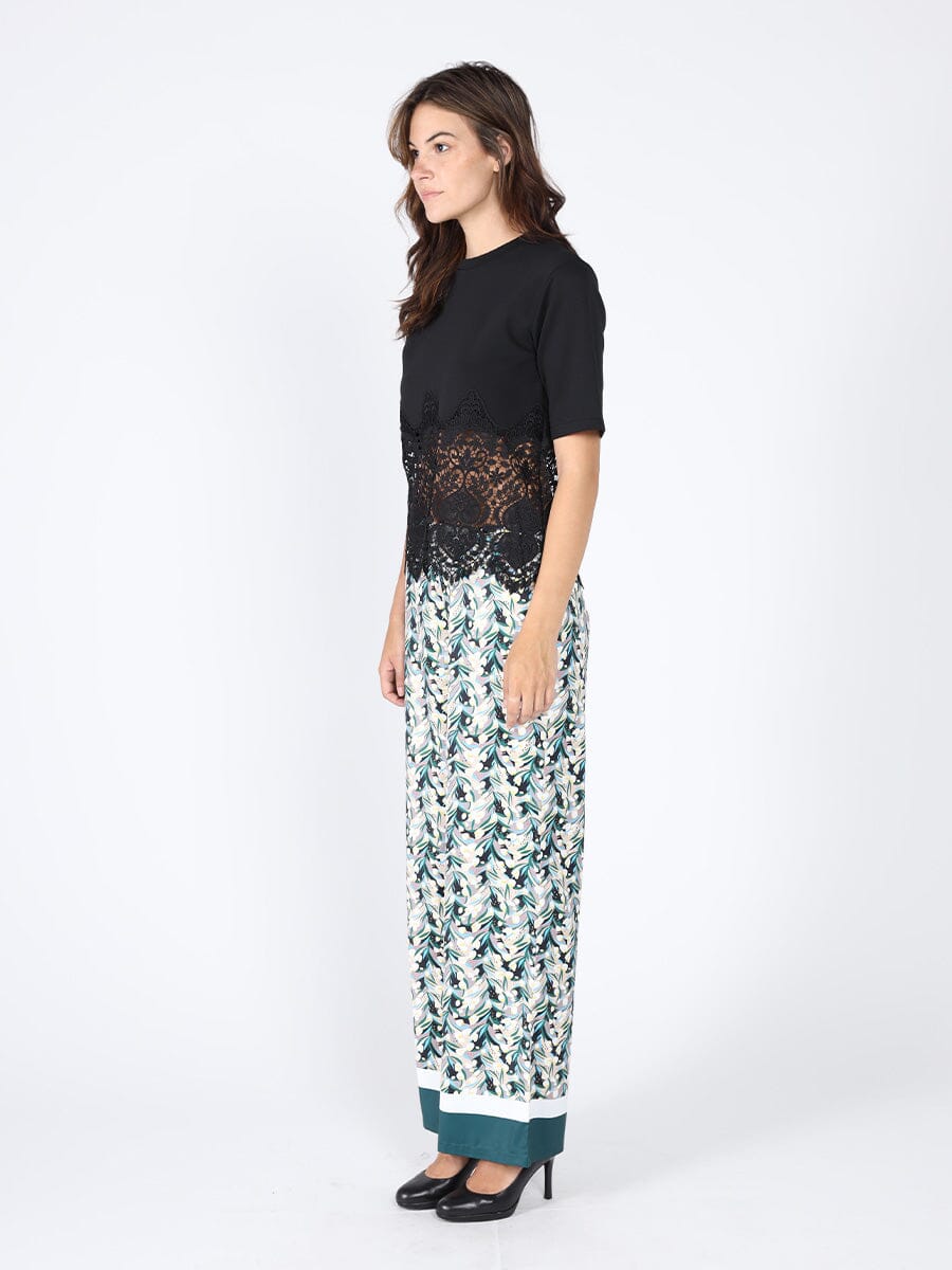 Solid bottom lace tshirt TOP Gracia Fashion 